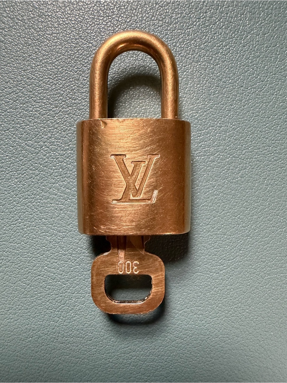 Louis Vuitton Padlock and Key with LV Monogram